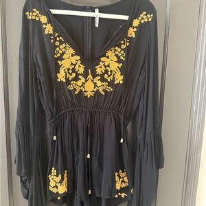 Handmade Embroidered Women’s Romper from Bali